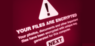 Image of your files are encrypted warning